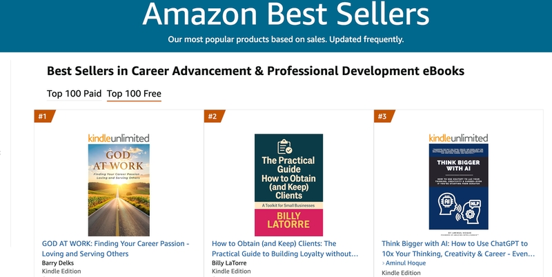 Barry Delks GOD AT WORK Best Seller Image 1