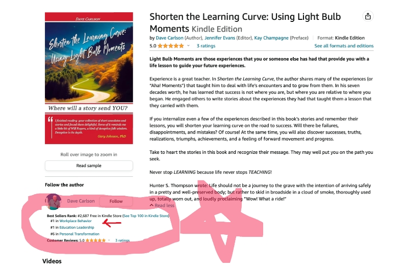 Dave Carlson Shorten the Learning Curve best seller Image 1