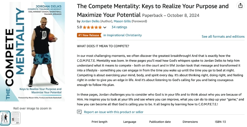 Jordan Delks The Compete Mentality Best Seller 6