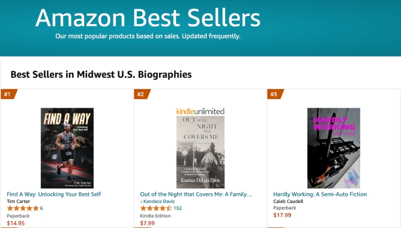 Tim Carter Find a way Best Seller 1