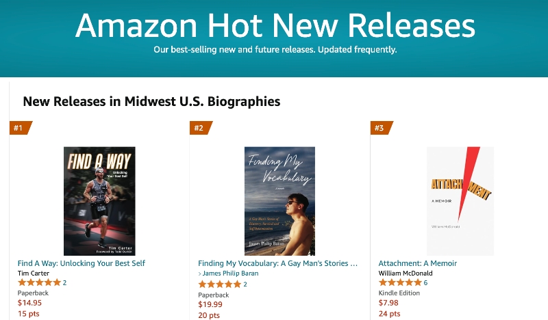 Tim Carter Find a way Best Seller 5