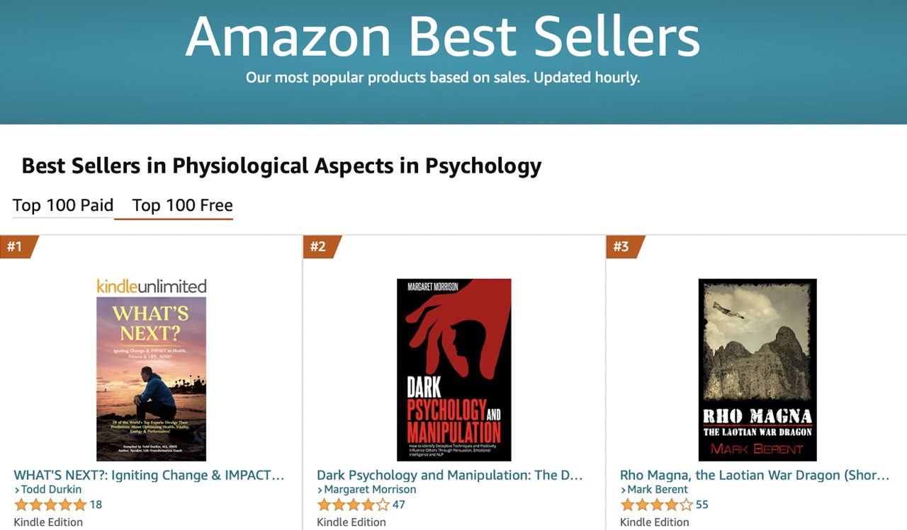 Whats Next Bestseller 07 Large Best Sellers in Physiological Aspects in Psychology
