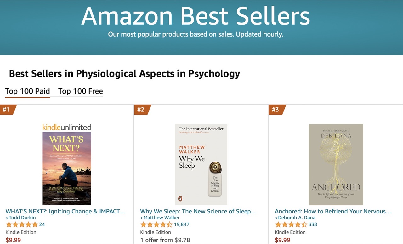Whats Next Bestseller 08 Large Best Seller in Physiological Aspects in Psychology Top 100 Paid.