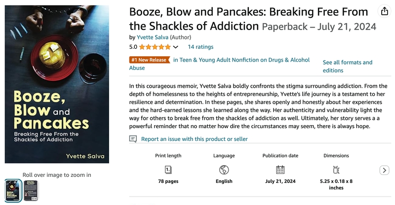 Yvette Salva Booze Blow and Pancakes Best Seller 2