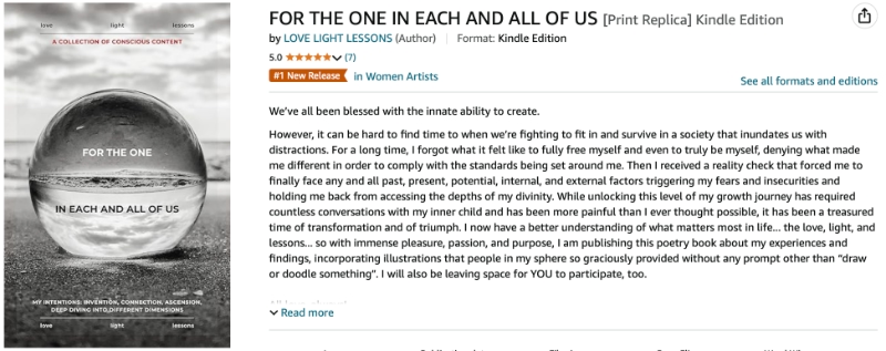anonymous poet For The One In Each And All Of Us Best Seller 2